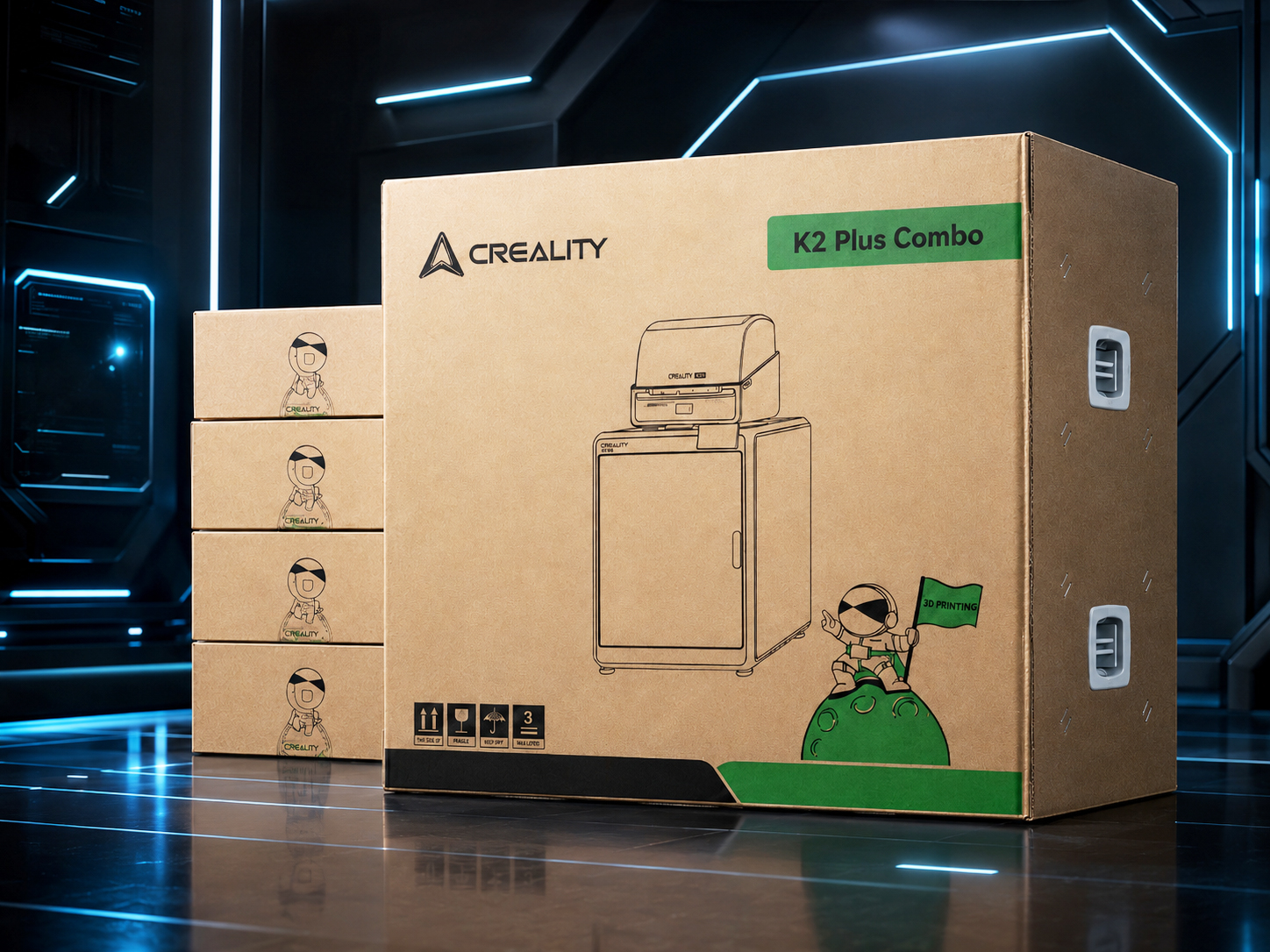 Creality K2 Plus 3D printer with CFS multicolor system