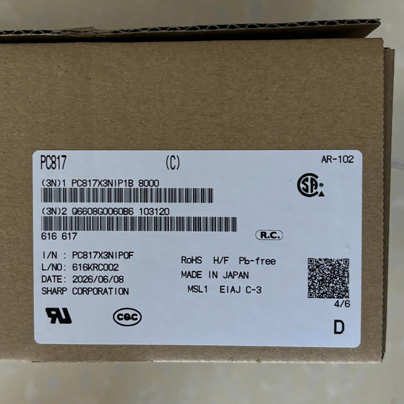 PC817X3NIP1B 5kV Phototransistor Optocoupler SMD-4 SHARP/Socle Technology product gallery image