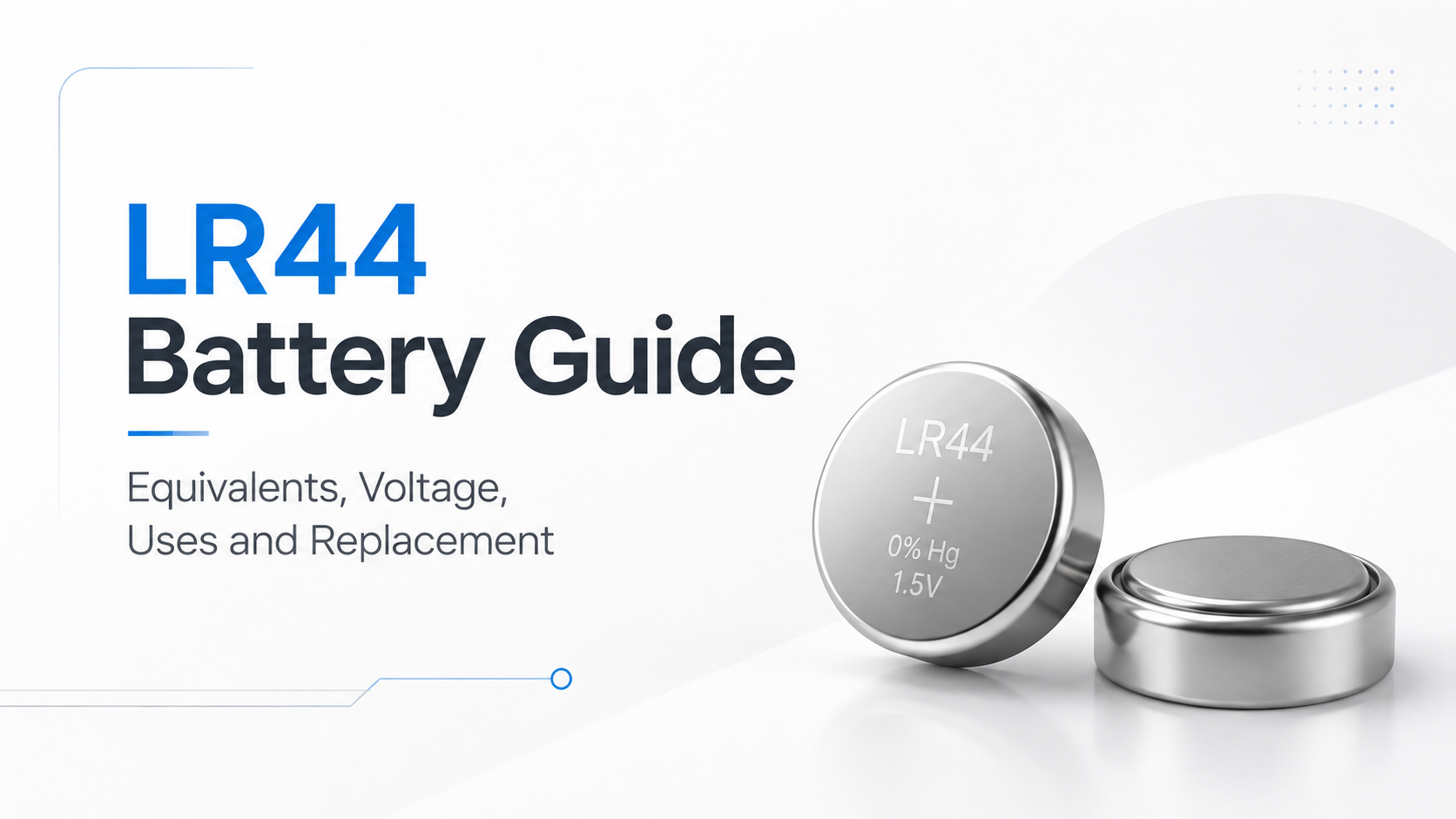 LR44 Battery Guide: Equivalents, Voltage, Uses and Replacement