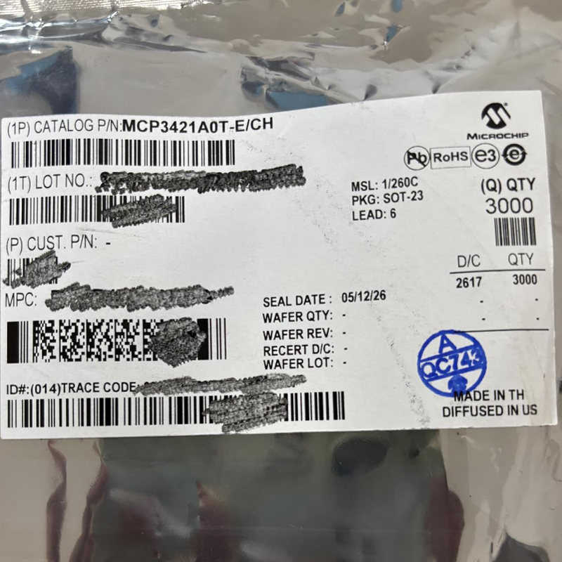 MCP3421A0T-E/CH Microchip Technology product gallery image
