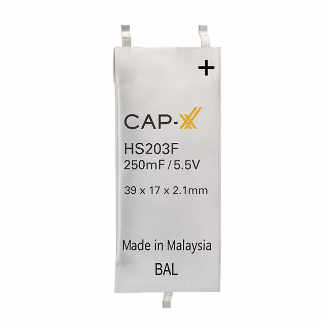 HS203F CAP-XX Ltd Supercapacitors